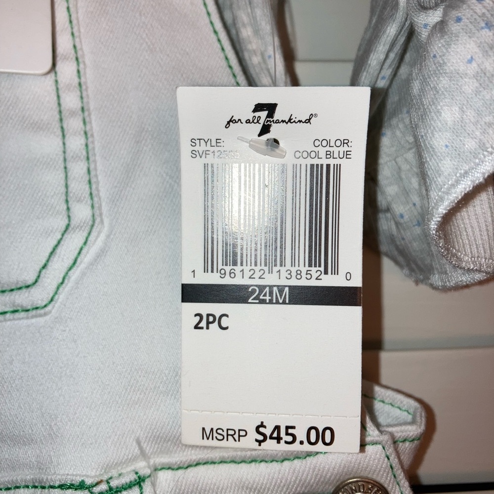 Girls 7 For All Mankind Overalls - Picture 3 of 6